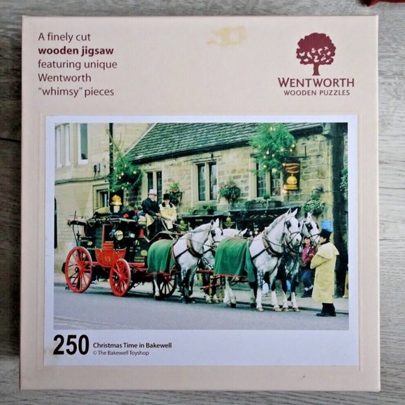 Wentworth Jigsaw Puzzle Wooden 250 Piece Christmas Time In Bakewell Damaged - Picture 2 of 10